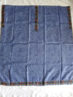 Blue Salwar Kameez with Kantha Work Dupatta & Plain Bottom