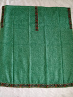 Green Salwar Kameez with Kantha Work Dupatta & Plain Bottom