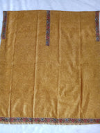 Mustard Yellow Salwar Kameez with Kantha Work Dupatta & Plain Bottom