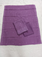 Purple Mul Chanderi Embroidered Salwar Suit