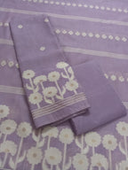 Purple Jamdani Silk Salwar Kameez Suit